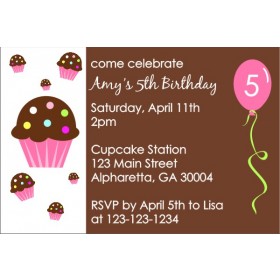 Cupcake Invitation