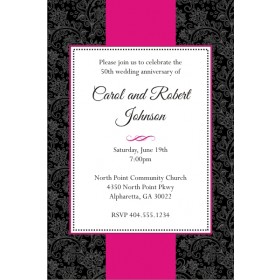 Sophisticated Floral Invitation - Choose Color