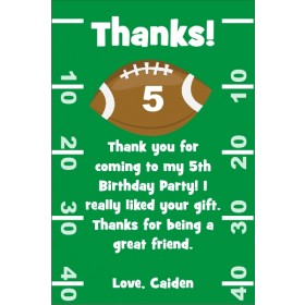 Football Thank You Cards