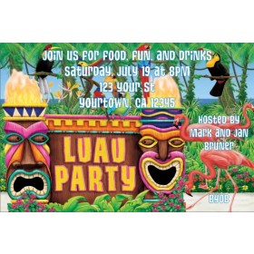 Luau Party Invitations 2