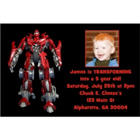 Transforming Robot Photo Invitation -Like Transformers