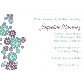 Modern Flowers Invitation - Bridal Shower