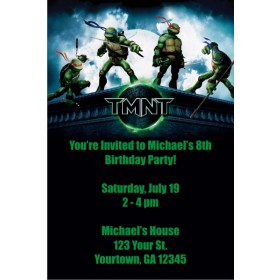 Teenage Mutant Ninja Turtles Invitations - TMNT