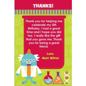 Monster Science Thank You Card - Four Eyes