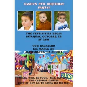 Carnival Photo Invitation