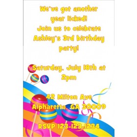 Lollipop Invitation