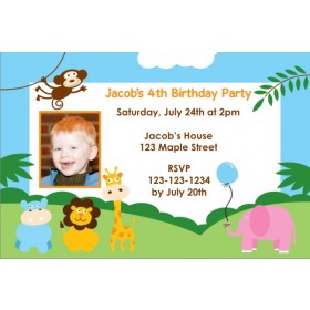 Party Animals Invitation 2 - Photo