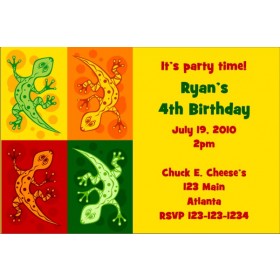 Lizards (Reptiles) Invitation