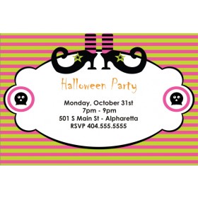 Spooky Witch Halloween Party Invitation