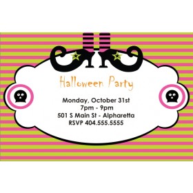 Spooky Witch Halloween Party Invitation