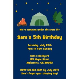 Camping Invitation