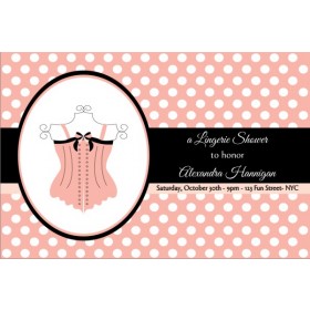 Lingerie Bridal Shower Bachelorette Party Invitation 4