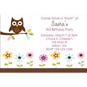 Owl Baby Shower Invitation