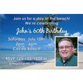 Beach Invitation with Photo