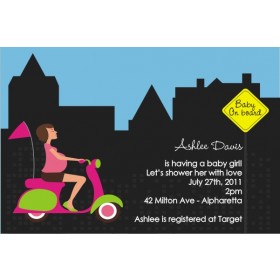 Baby On Board Baby Shower Invitation - Pink