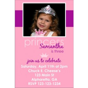 Princess Photo Invitation 4