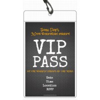 Metal Grid Vip Pass Invitation With Lanyard Click To Personalize