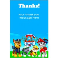Personalised Skye Paw Patrol Birthday Party Thank You Cards inc Envelopes CB95TY 