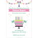 Celebration Cake Personalized Party Invitation template