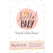 Oh Baby - Baby Shower Invitation template for girl