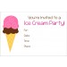 Ice cream party invitation free printable
