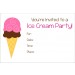 Ice cream party invitation free printable