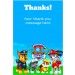 Paw Patrol Thank You Card