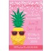 Pineapple with Sunglasses Summer Theme Party Invitation