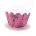 Pink Gothic Stripe cupcake wrappers