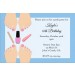 Pedicure Party Invitation - Light Skin