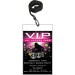 Nightclub DJ Dance Party VIP Pass Invitation w Lanyard - Pink