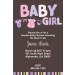 Baby Girl Clothes Baby Shower Invitation