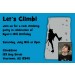 Rock Climbing Photo Invitation - ALL COLORS