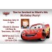 Cars Invitations (Disney/Pixar)
