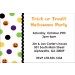 Halloween Pumpkin Dots Party Invitation