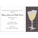 Rehearsal Dinner Party Invitation - Wine Glasses