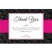 Sophisticated Floral Thank You Card - Choose Color