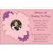 Pretty Pink and Purple Flowers Photo Party Invitation