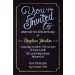 You're Invited Chalkboard Style Party Invitation - Custom Colors