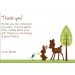Forest Friends Thank You Cards - Deer, Bunny, Bird