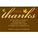 Give Thanks Fall Autumn Thanksgiving Card Invitation