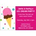 Ice Cream Party Invitation