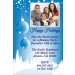 Winter Blue Christmas Holiday Photo Card Invitation