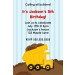 Dump Truck Construction Invitation - Calling Builders