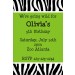Zebra Animal Print Invitation 2 (ALL COLORS)