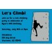 Rock Climbing Invitation - ALL COLORS