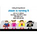 Superhero Birthday Invitation 5