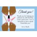 Pedicure Thank You Card - Brown Skin