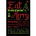 Eat Drink and Be Merry Christmas Holiday Party Invitation