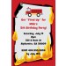 Fired Up Fire Truck Firefighter Invitation